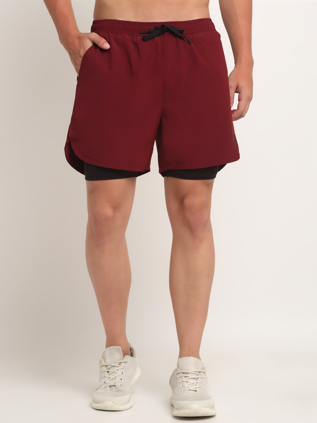 Invincible Men's Double Layered Shorts