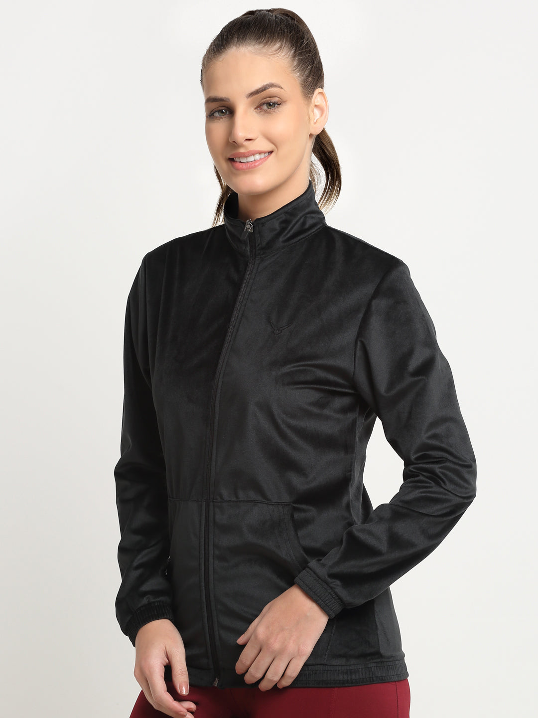 Invincible Women's Velour Full Zip Jacket