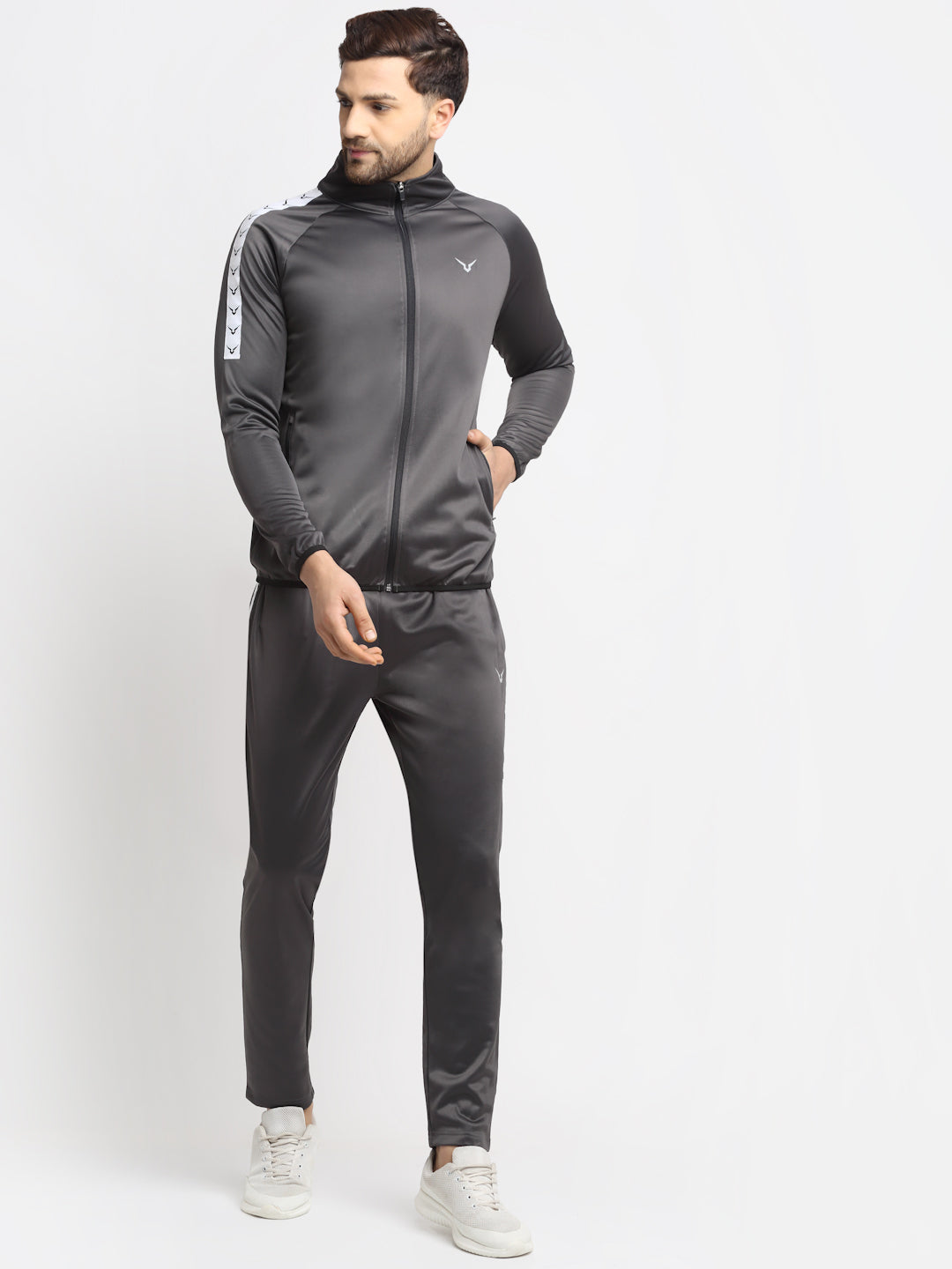 Invincible Men’s Poly Classic Warm Up Tracksuit