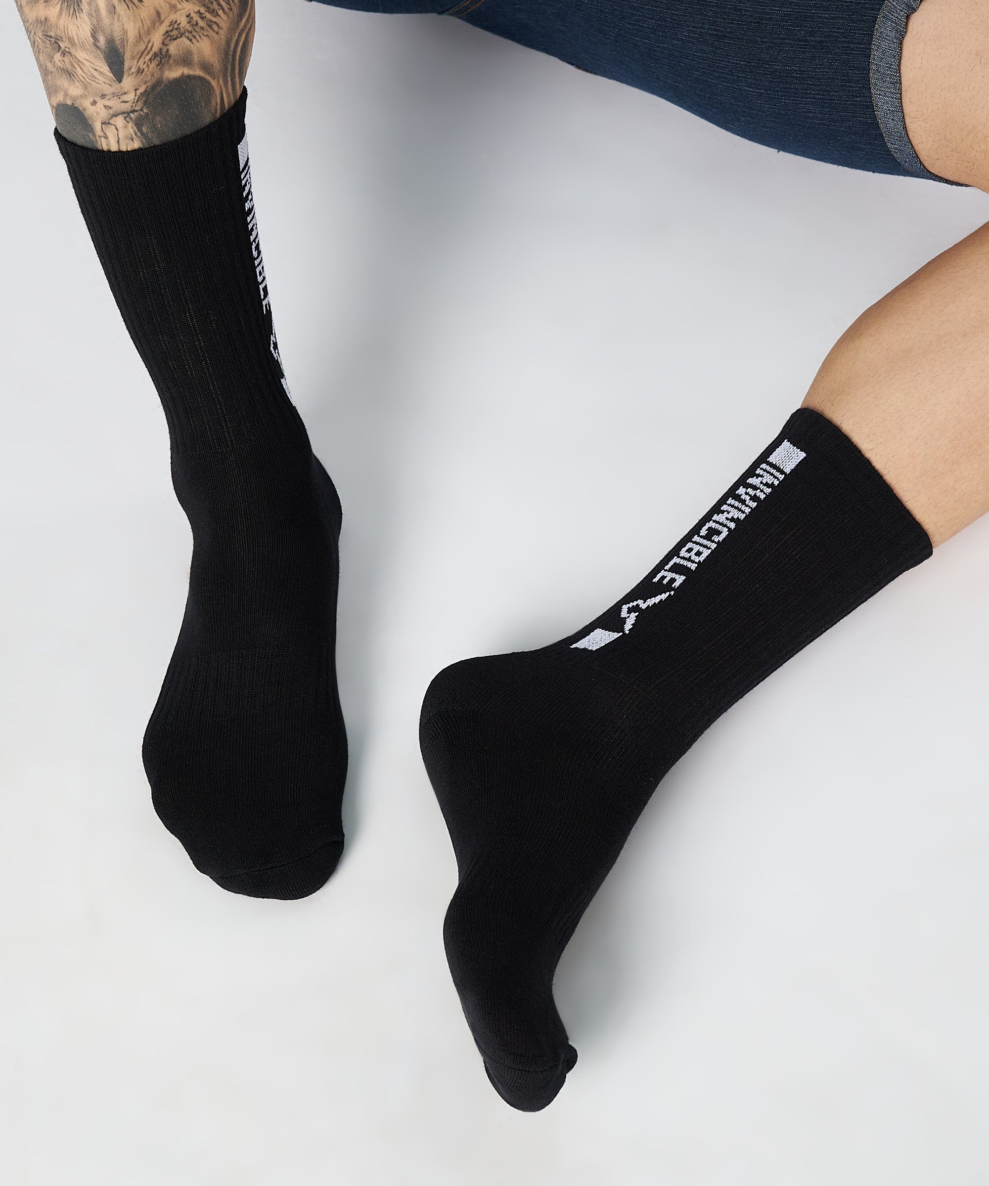Invincible Set of 3 Calf Length Socks