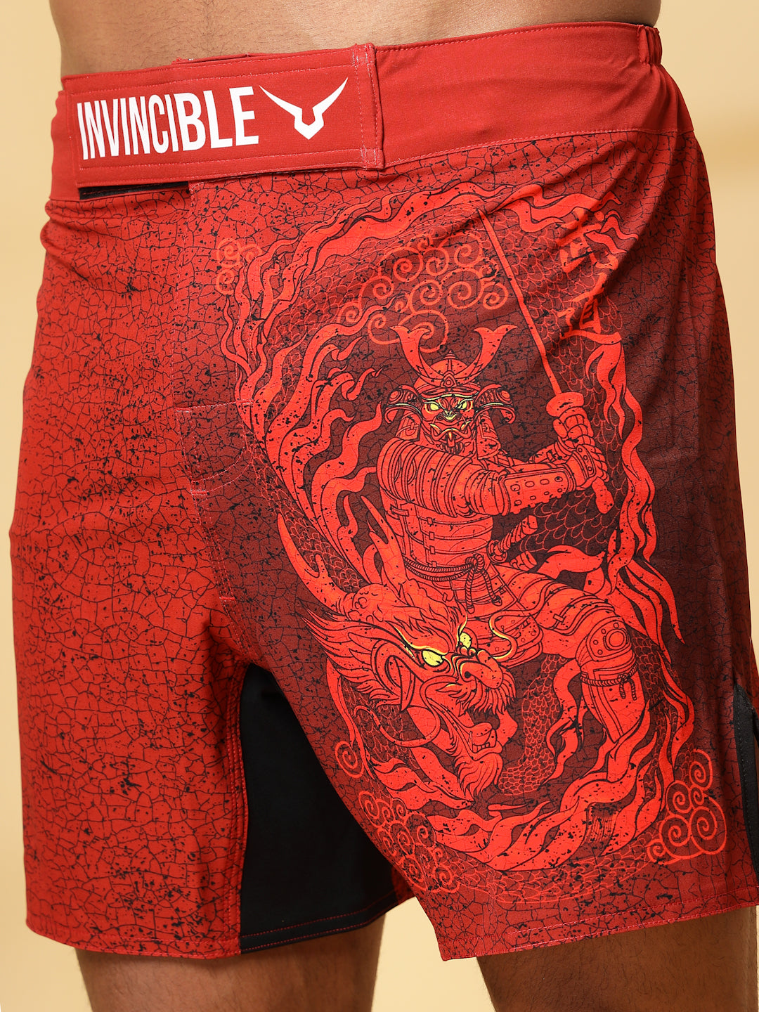 Invincible Men's Samurai MMA Shorts