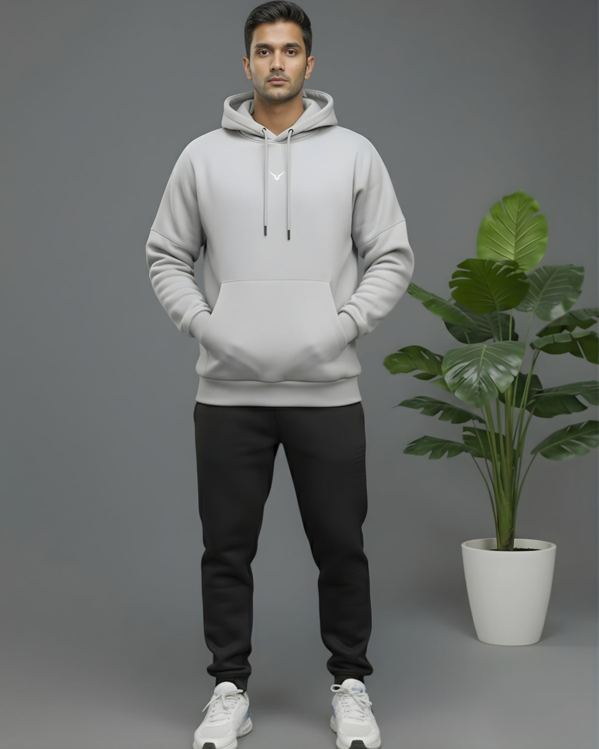 Invincible Men's Drop Shoulder Fleece Hoody