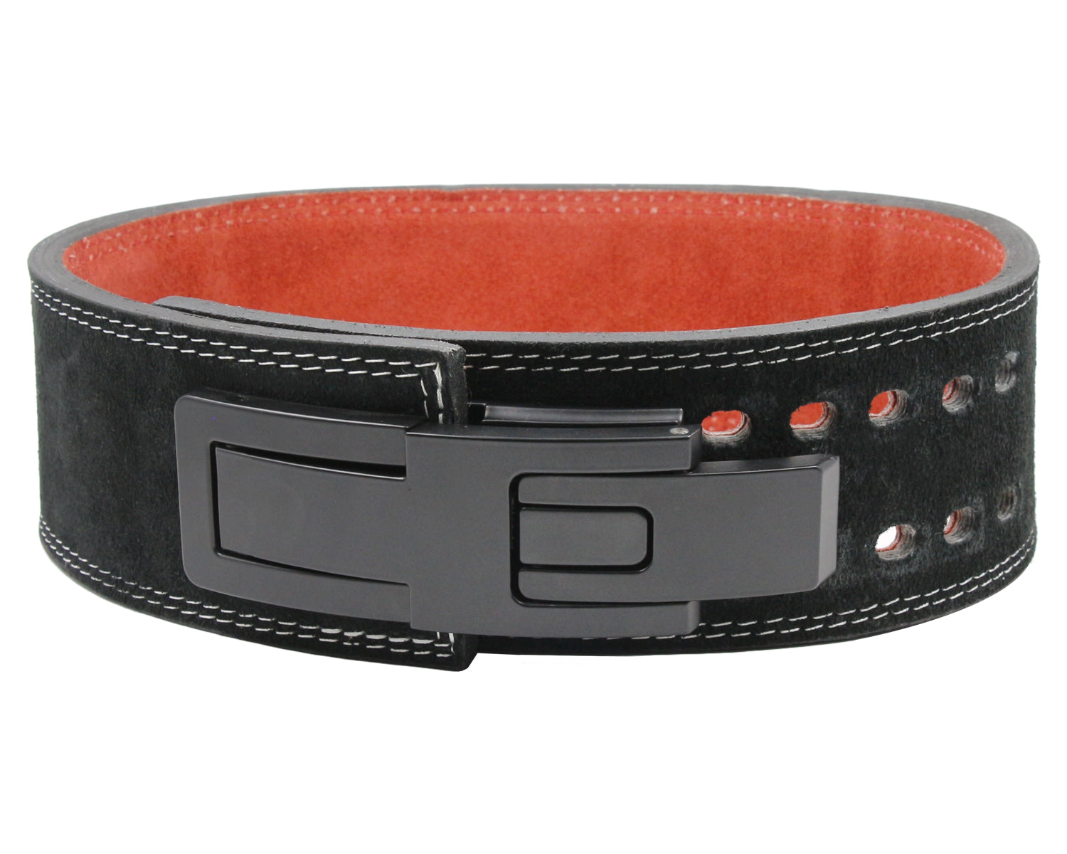 Invincible Power Lifting Leather Belt 4 Inch with Lever Buckle