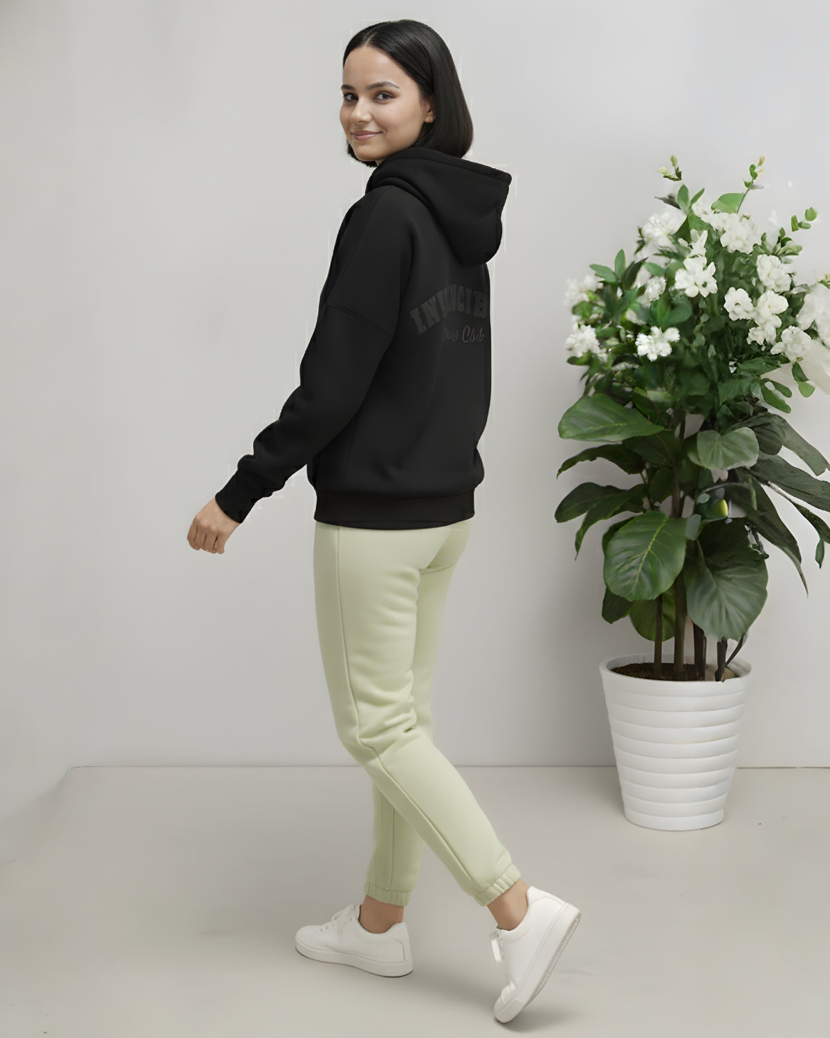 Invincible Women's Color Block Fleece Hoody