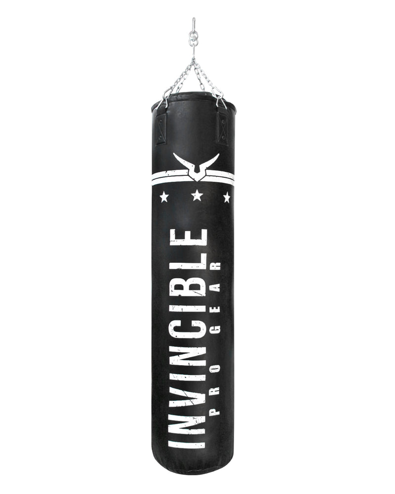 Invincible Pro Gear Boxing Bag - Filled Punching Bag with Heavy Duty Snap Lock Hanging Chain