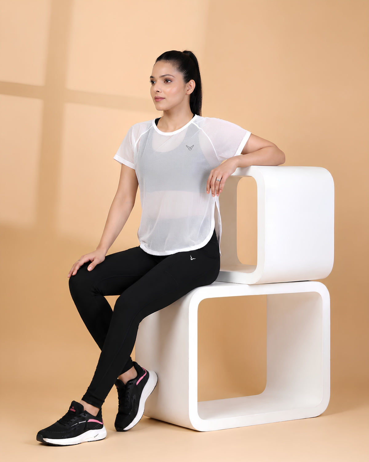 Invincible Women's Yoga Training Mesh Tee