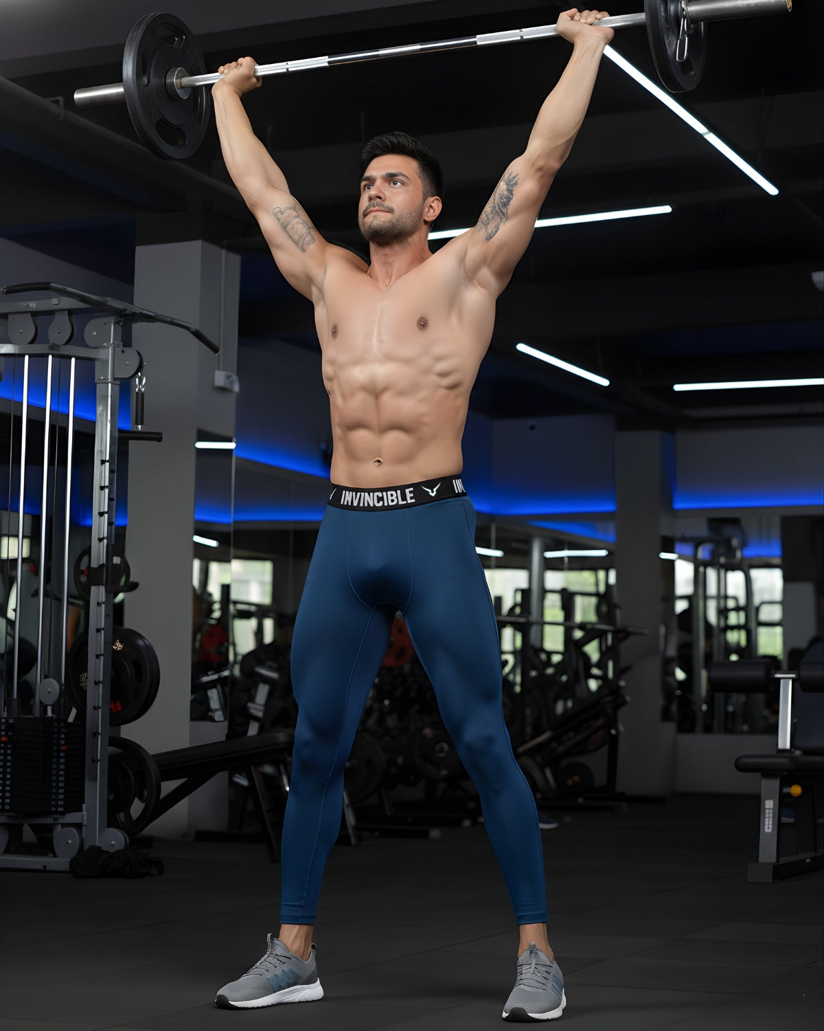 Invincible Men’s Pro Compression Gym Leggings