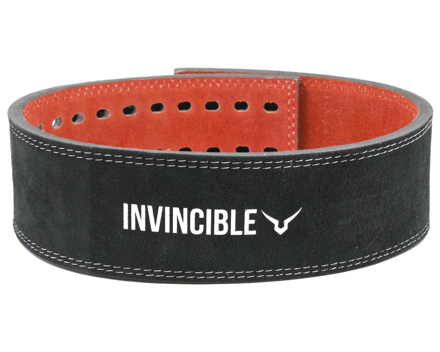 Invincible Power Lifting Leather Belt 4 Inch with Lever Buckle