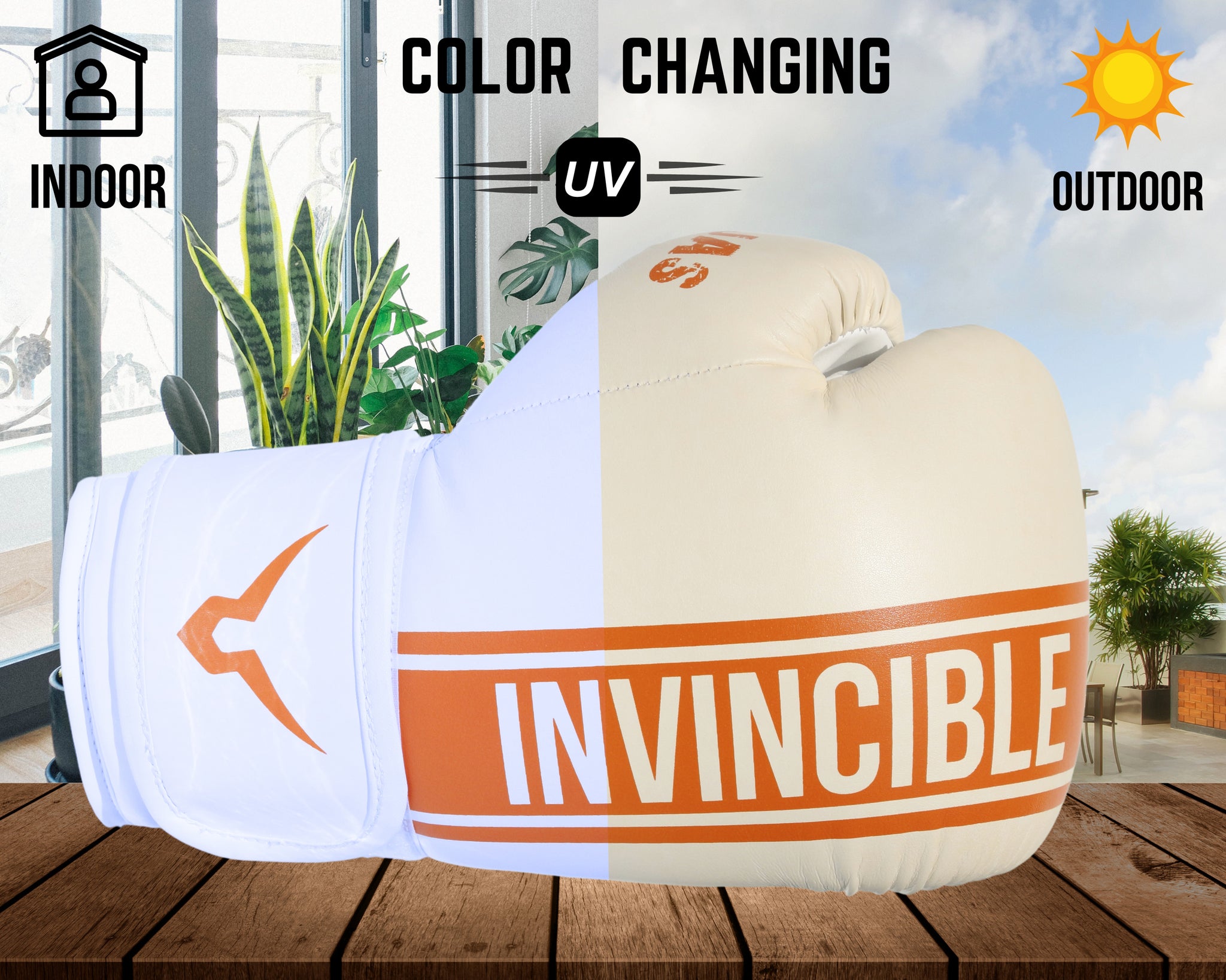 Invincible Solar Activated Tejas Training Boxing Gloves