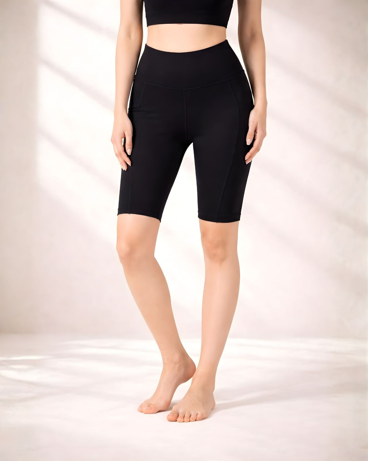 Invincible Women's Yoga Training Shorts with Pockets