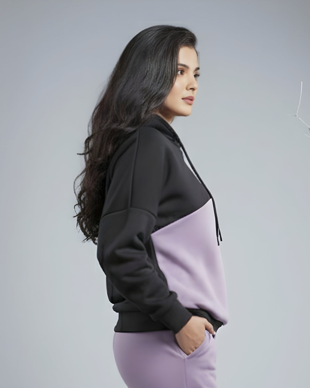 Invincible Women's Color Block Fleece Hoody