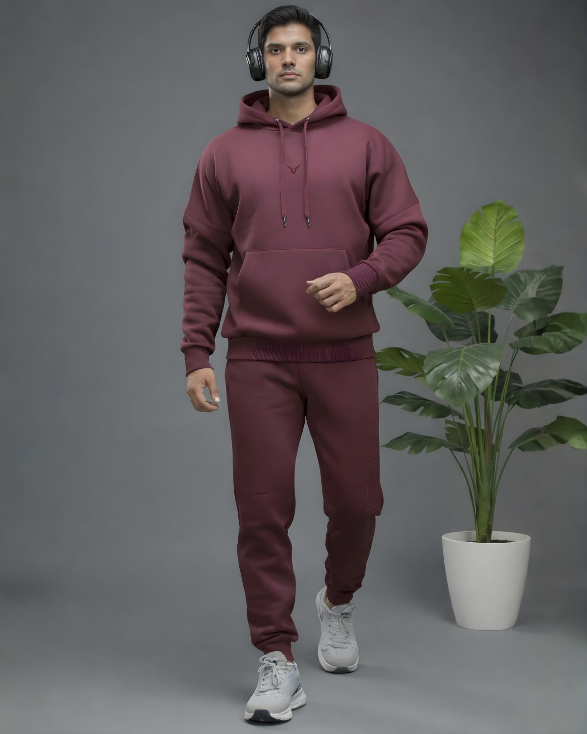 Invincible Men's Drop Shoulder Fleece Hoody