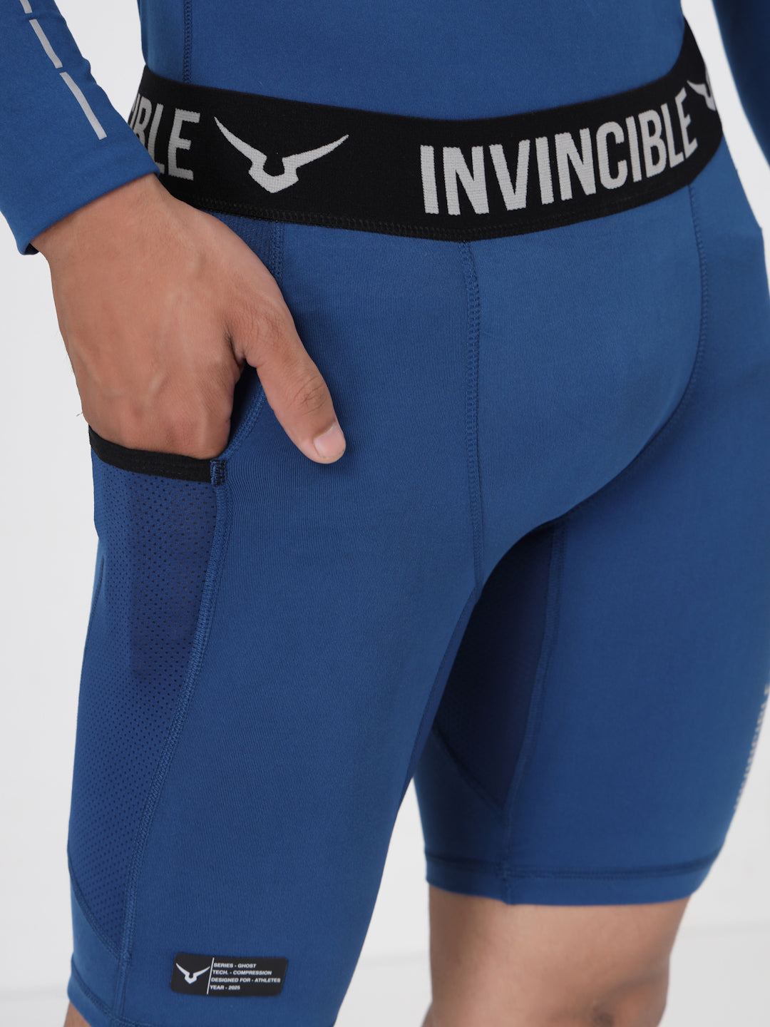 Invincible Men's Ghost Compression Shorts