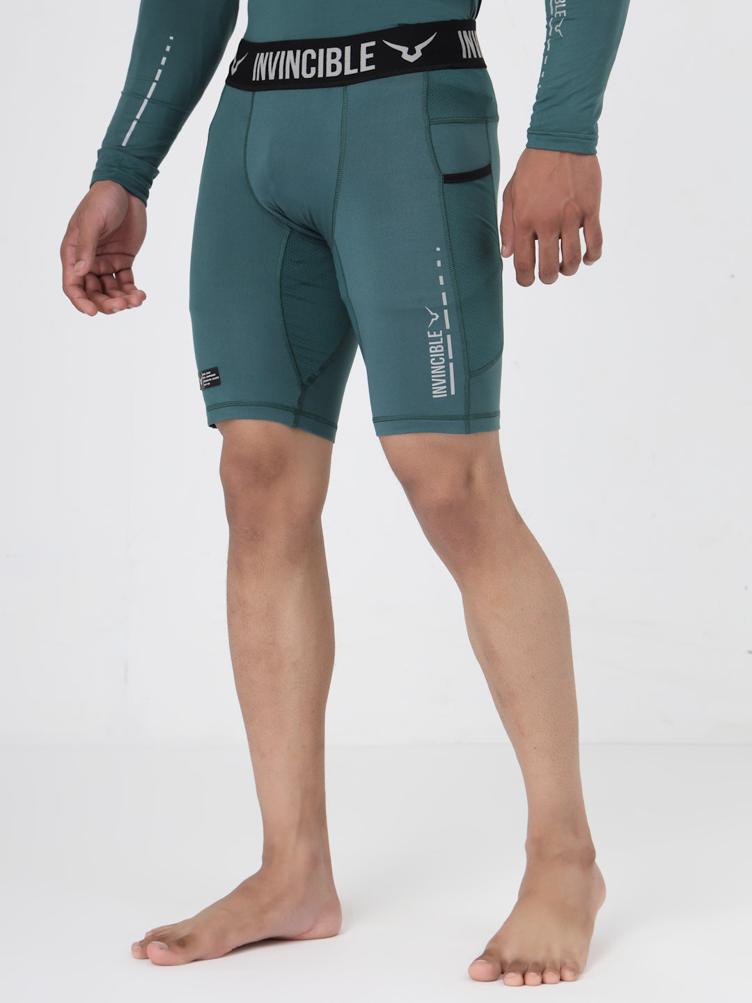 Invincible Men's Ghost Compression Shorts