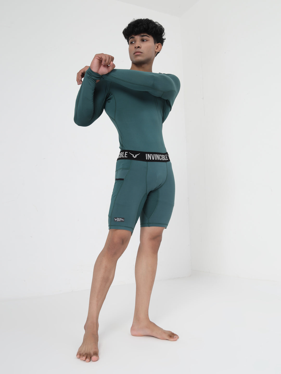 Invincible Men's Ghost Compression Shorts