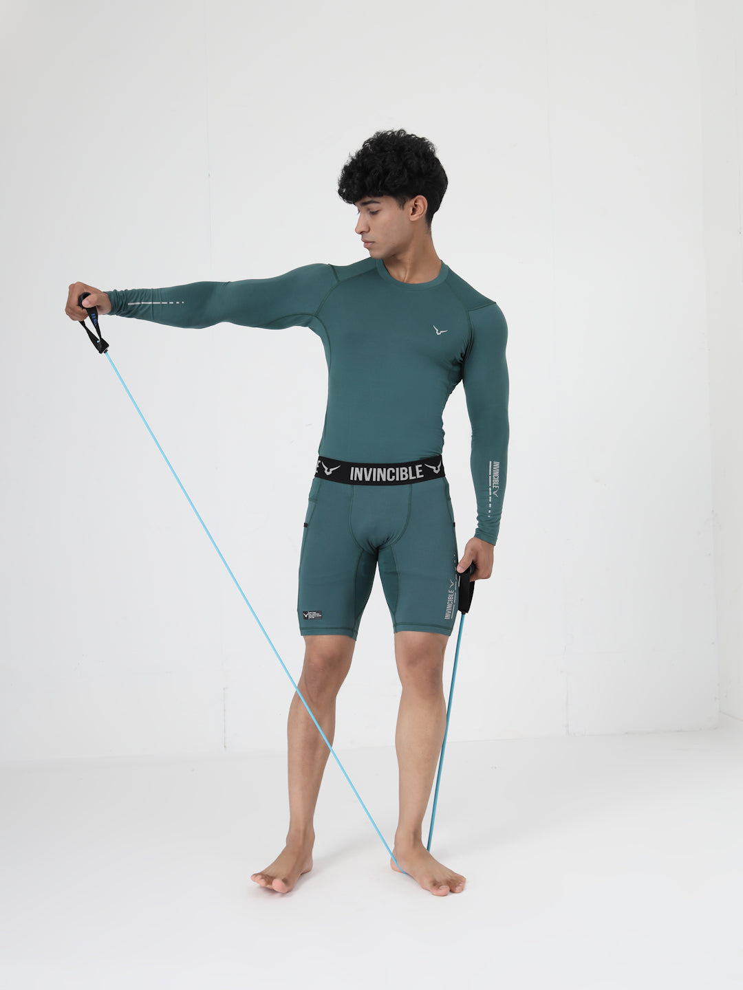 Invincible Men's Ghost Compression Shorts
