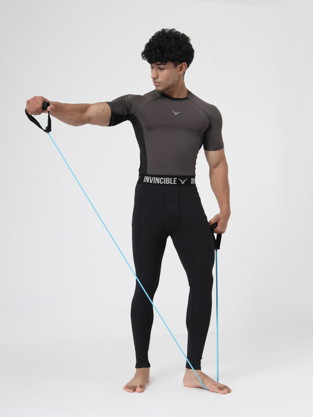 Invincible Men’s Pro Compression Gym Leggings