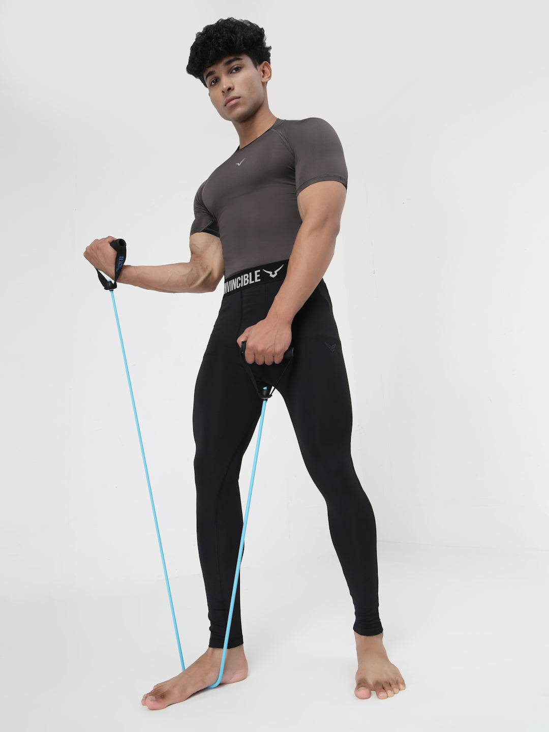 Invincible Men’s Pro Compression Gym Leggings