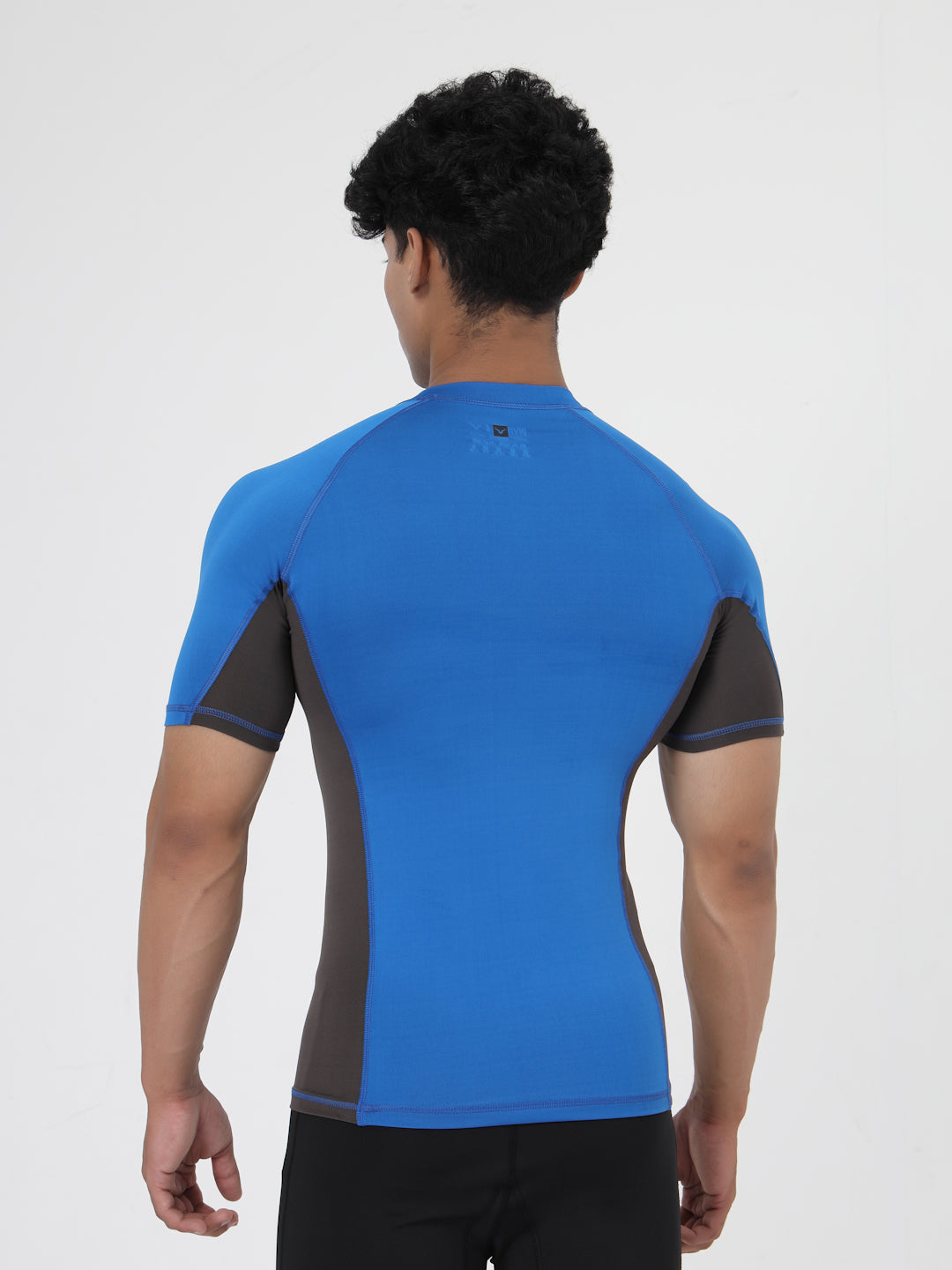 Invincible Men's Color Block Base Layer Compression Tee