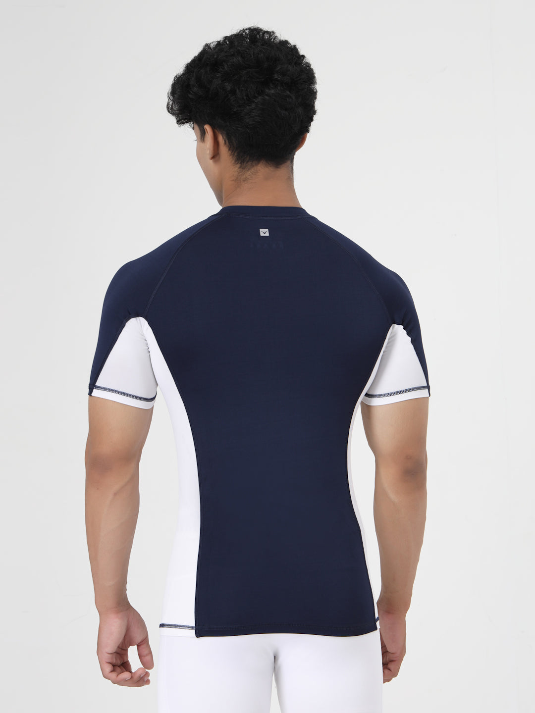 Invincible Men's Color Block Base Layer Compression Tee