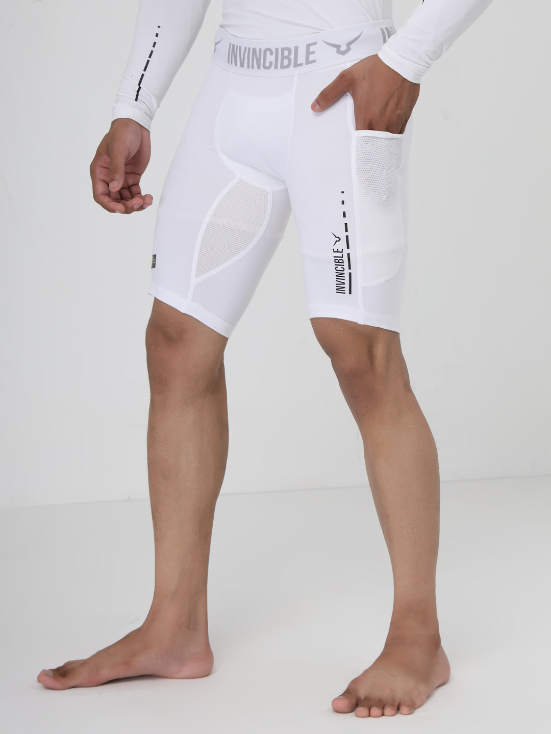 Invincible Men's Ghost Compression Shorts