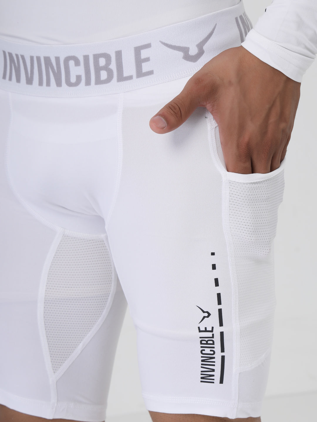 Invincible Men's Ghost Compression Shorts