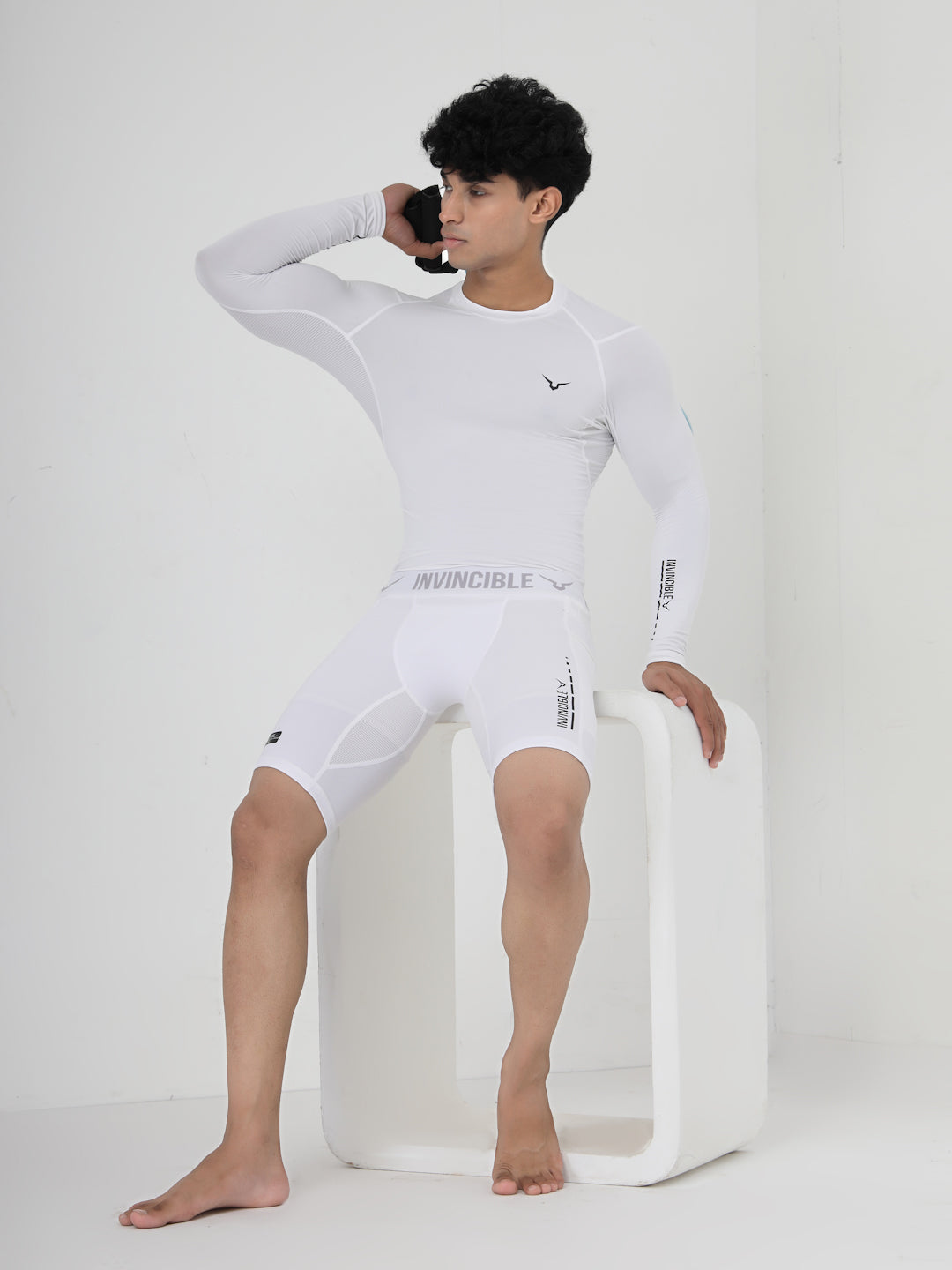 Invincible Men's Ghost Compression Shorts