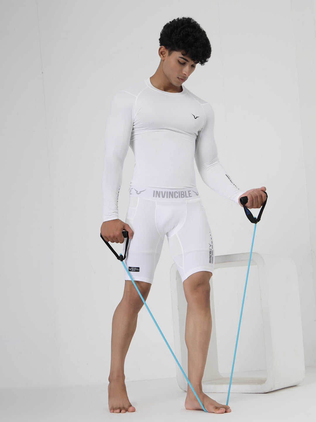 Invincible Men's Ghost Compression Shorts