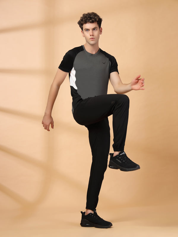 Invincible Men's Color Block Round Neck Tee