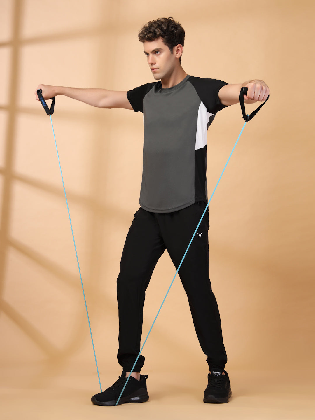 Invincible Men's Color Block Round Neck Tee