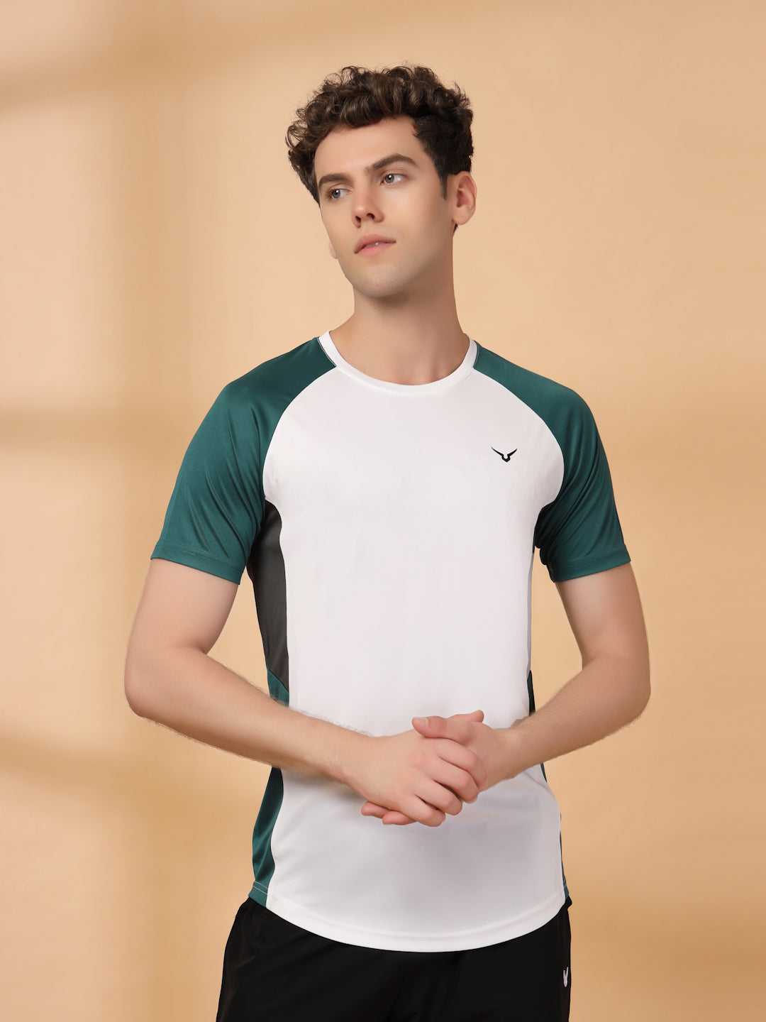Invincible Men's Color Block Round Neck Tee