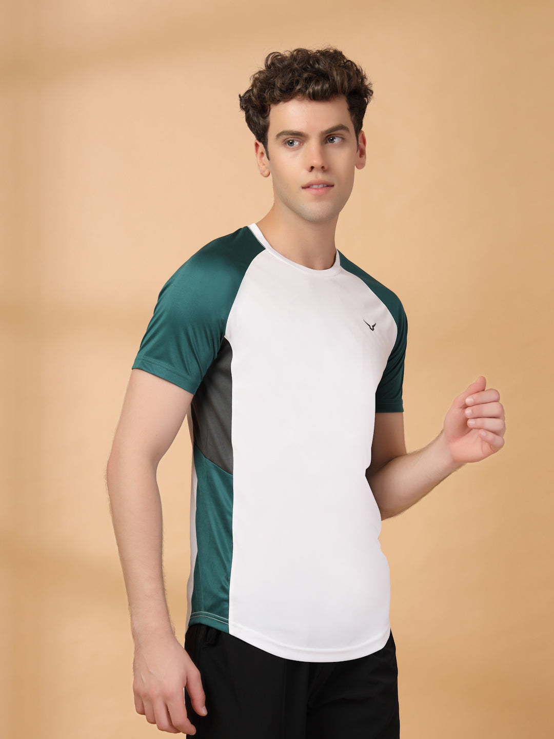 Invincible Men's Color Block Round Neck Tee
