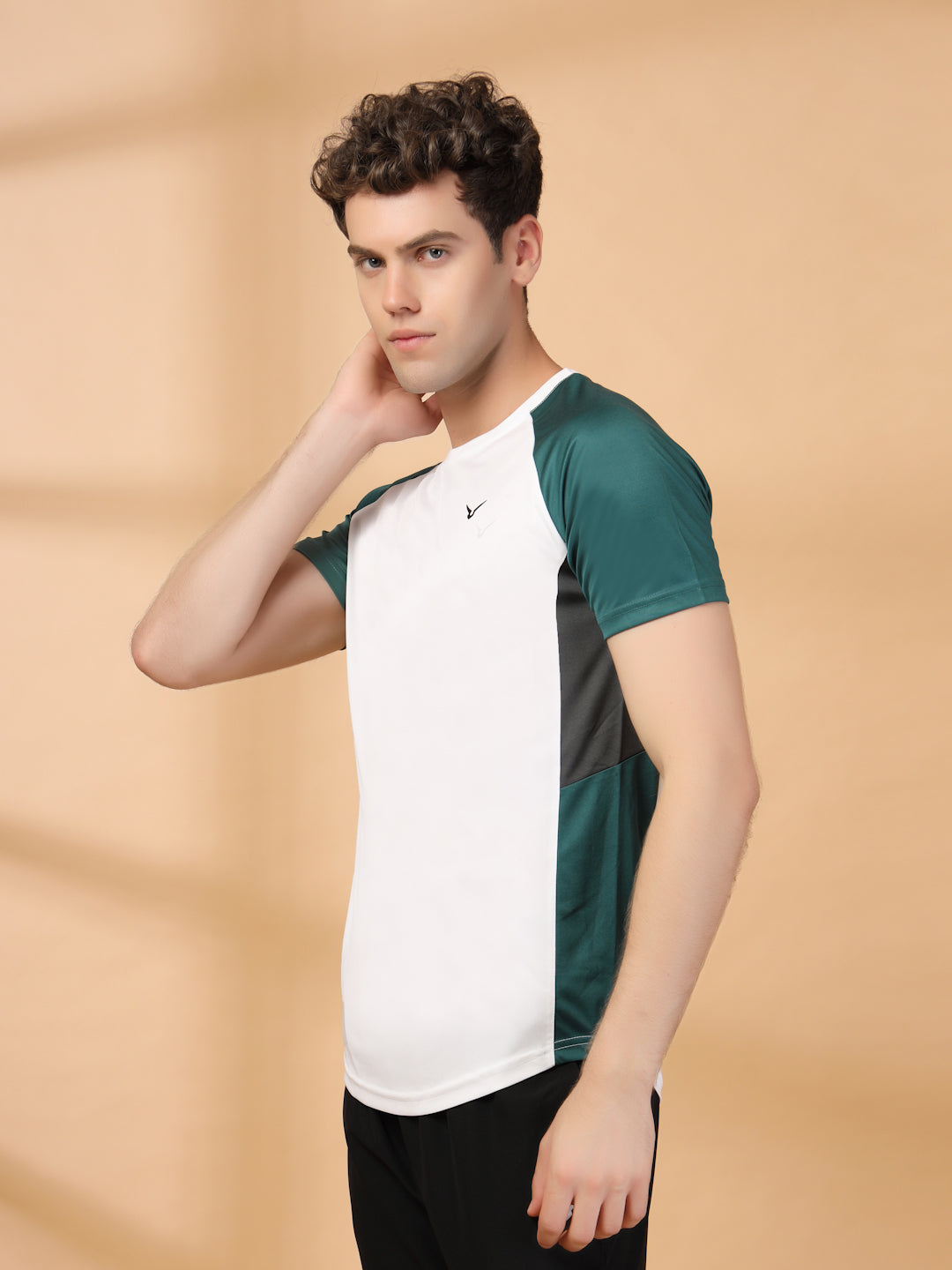 Invincible Men's Color Block Round Neck Tee