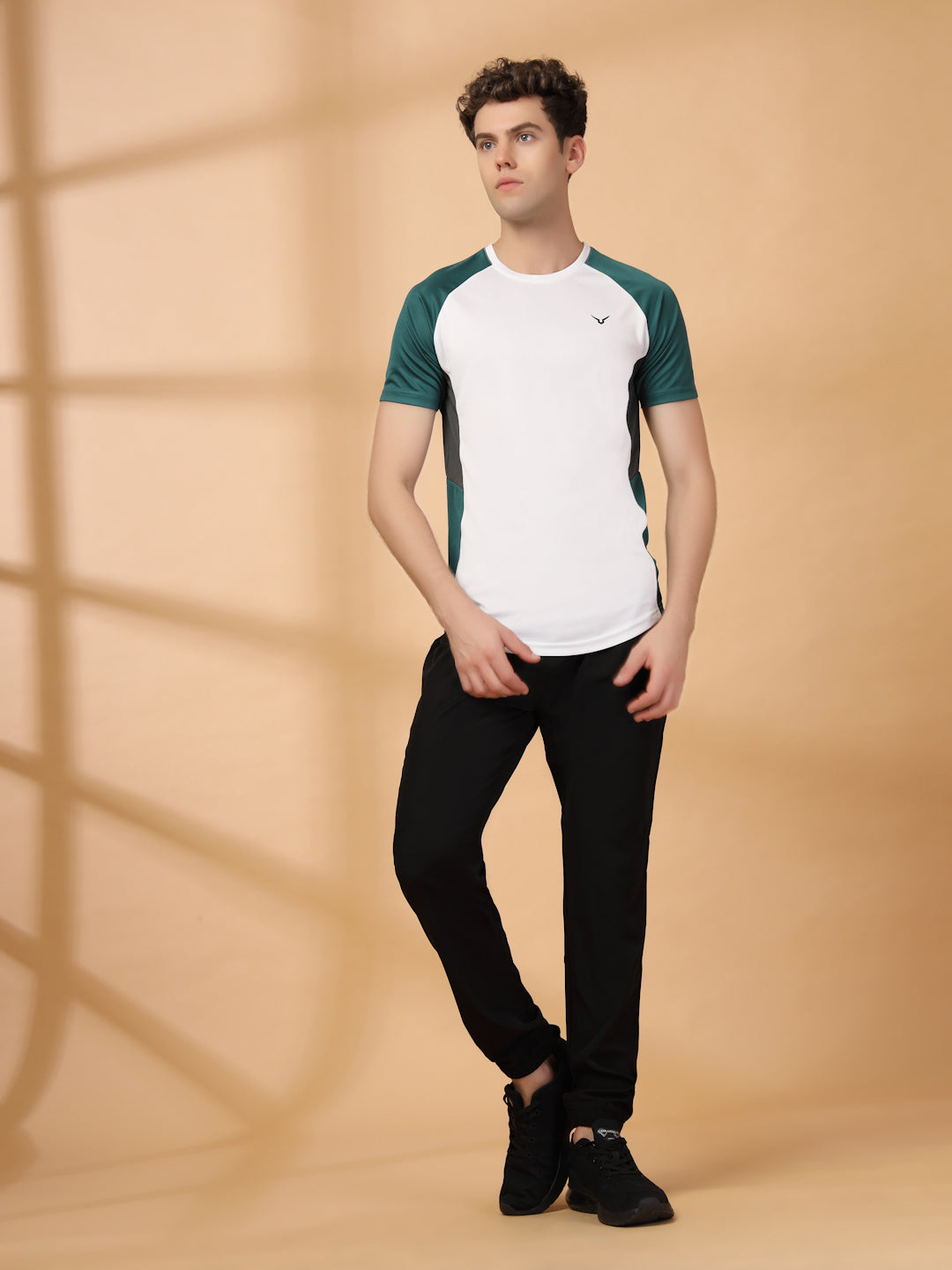 Invincible Men's Color Block Round Neck Tee