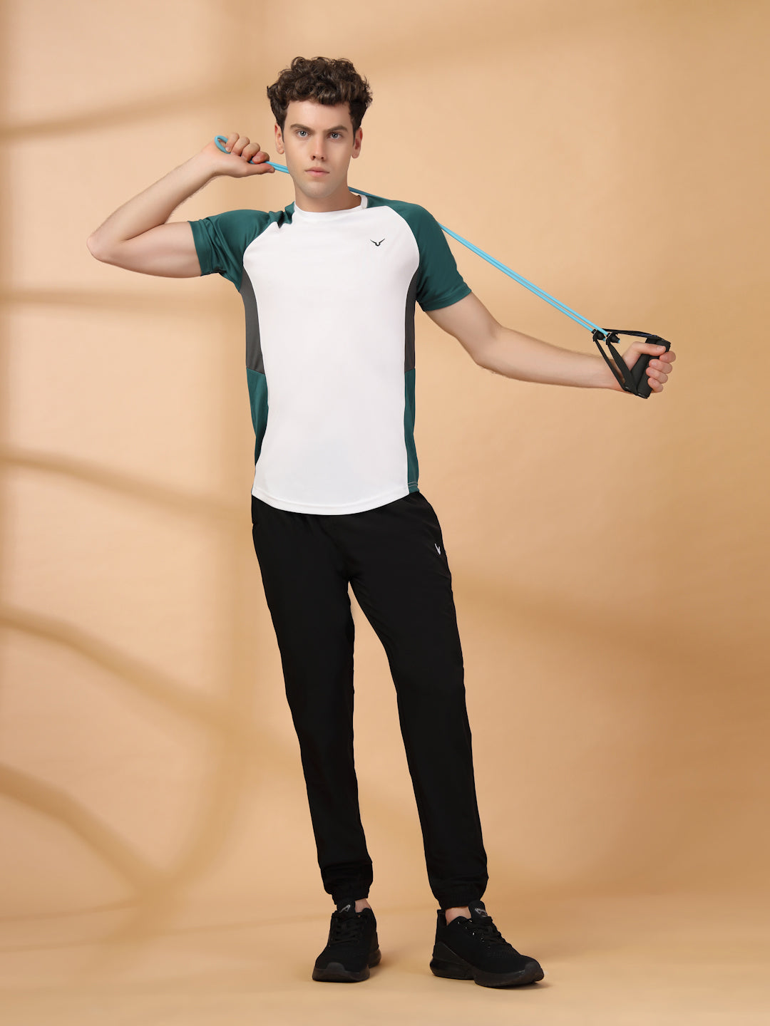 Invincible Men's Color Block Round Neck Tee