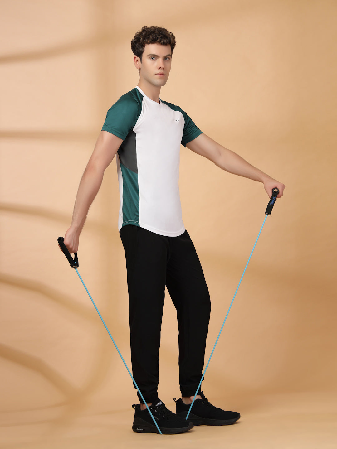 Invincible Men's Color Block Round Neck Tee