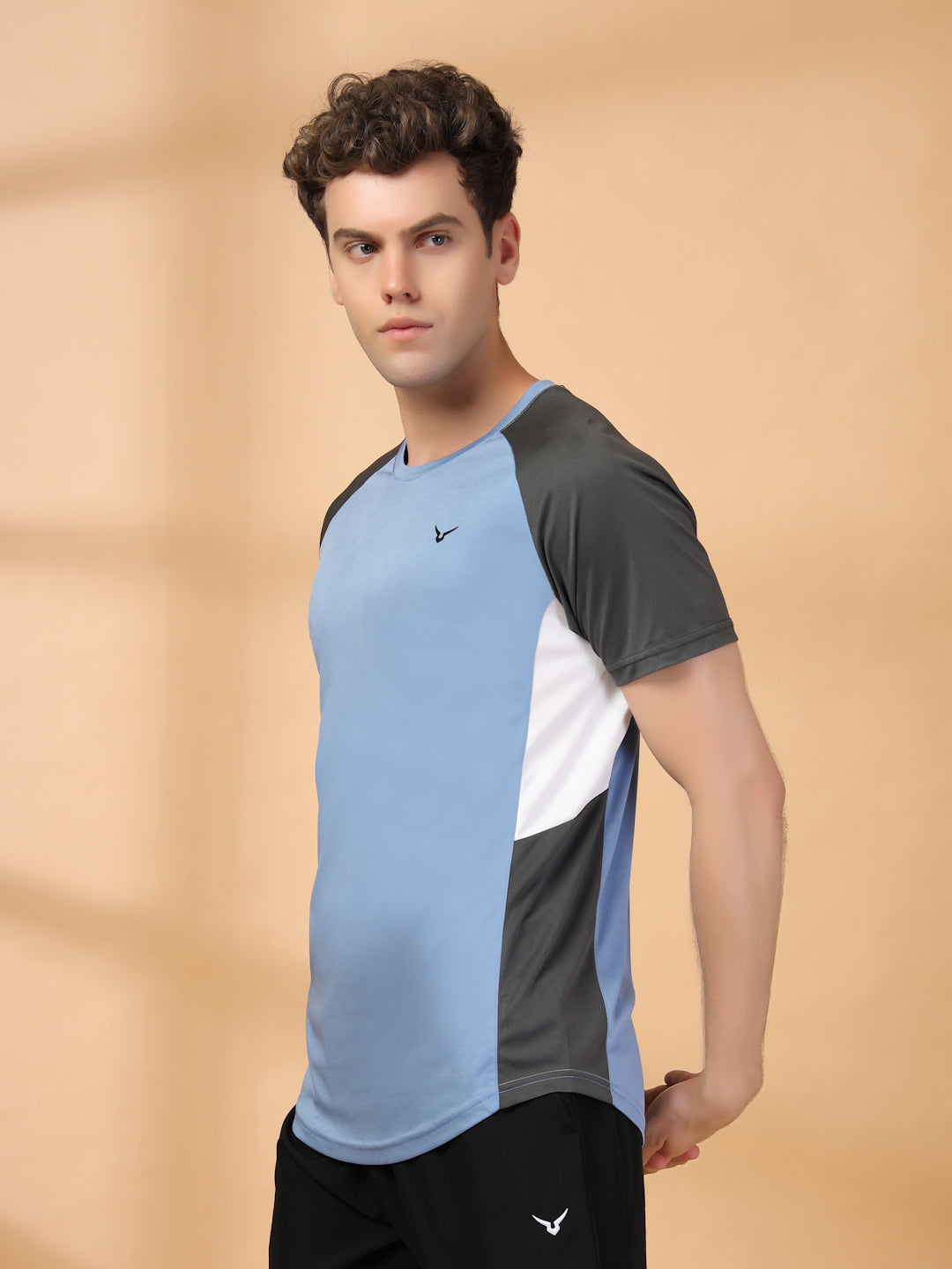 Invincible Men's Color Block Round Neck Tee