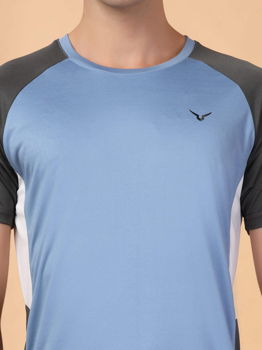 Invincible Men's Color Block Round Neck Tee