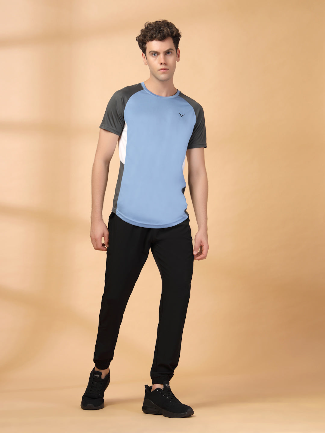 Invincible Men's Color Block Round Neck Tee