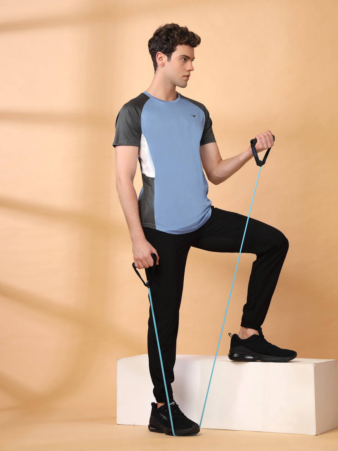 Invincible Men's Color Block Round Neck Tee