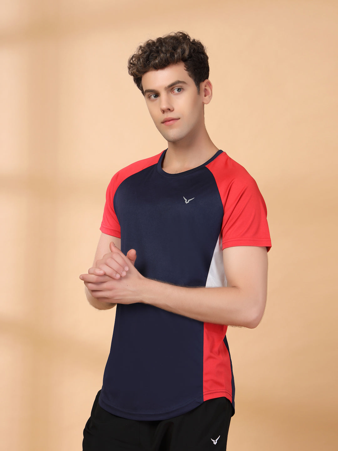 Invincible Men's Color Block Round Neck Tee