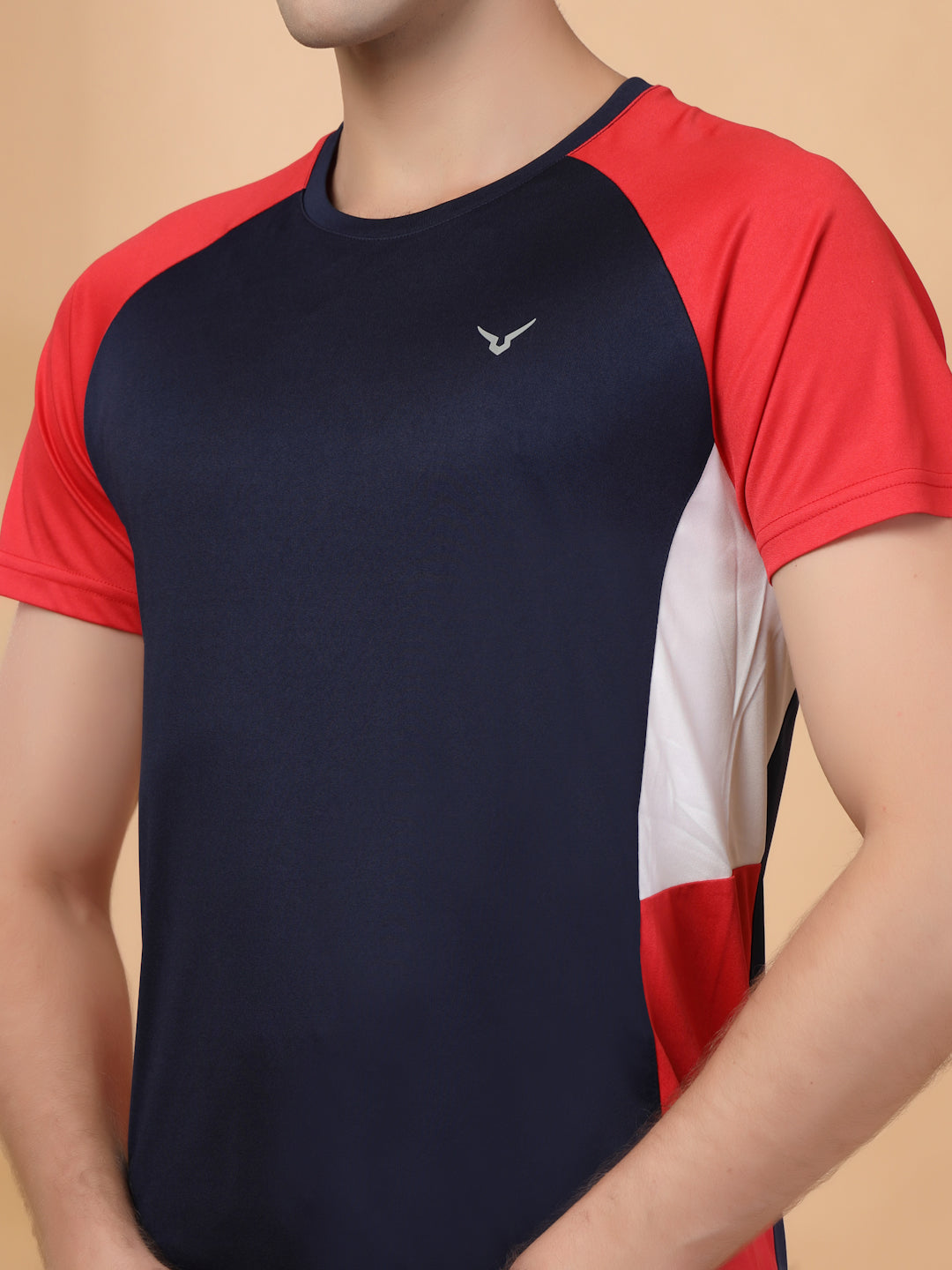 Invincible Men's Color Block Round Neck Tee