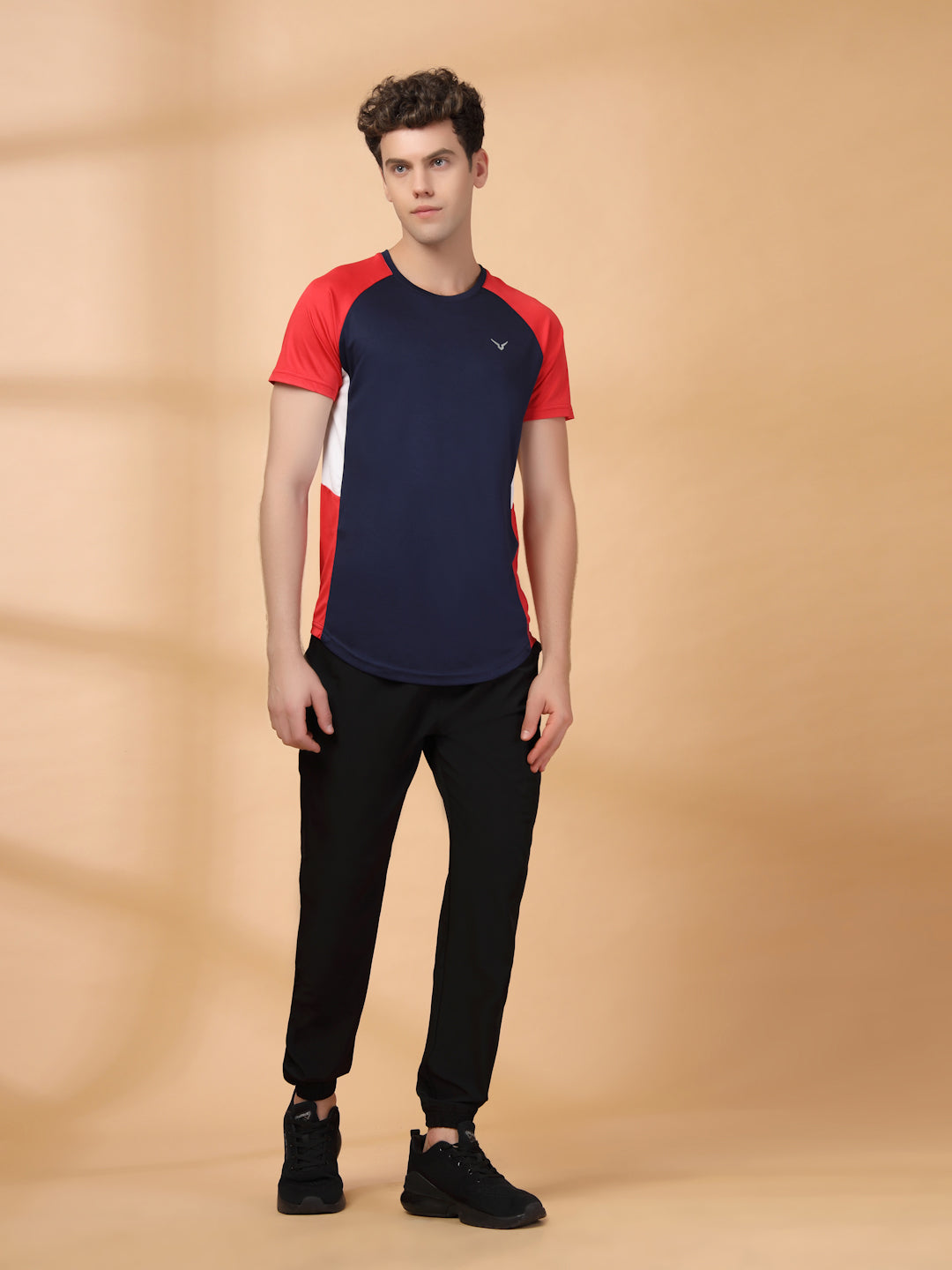 Invincible Men's Color Block Round Neck Tee