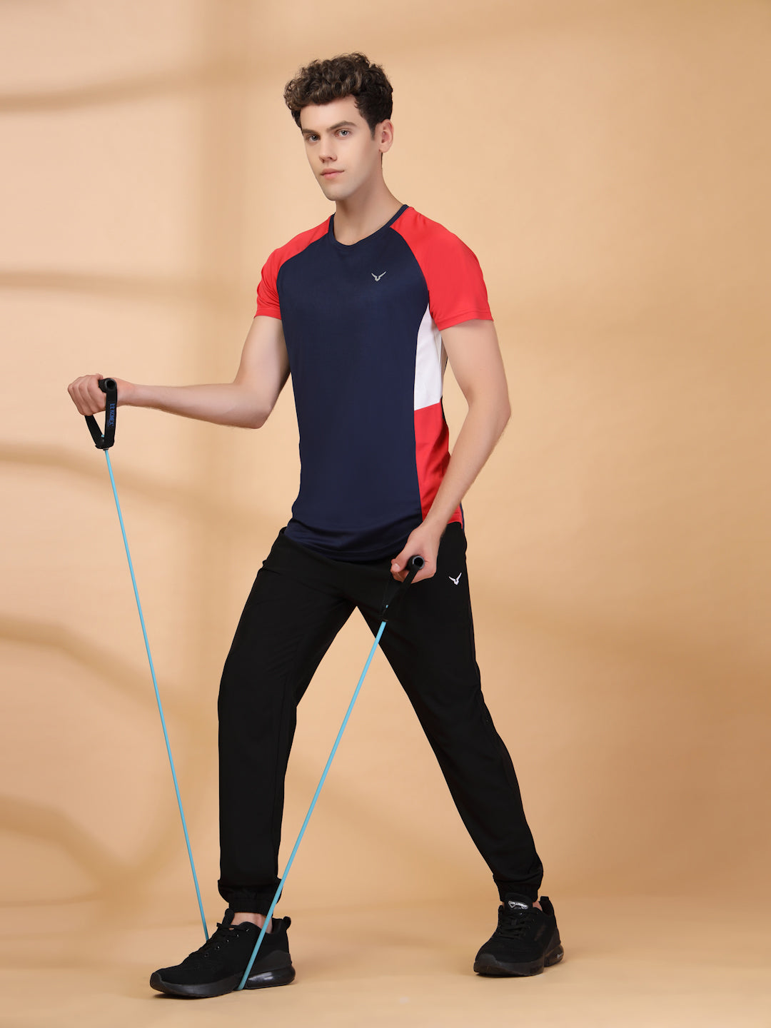 Invincible Men's Color Block Round Neck Tee