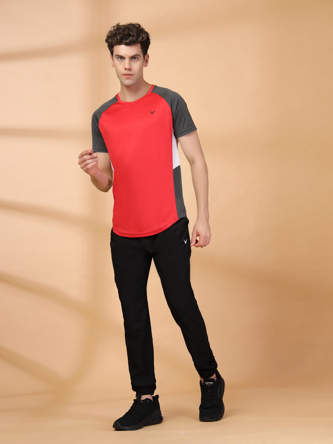 Invincible Men's Color Block Round Neck Tee