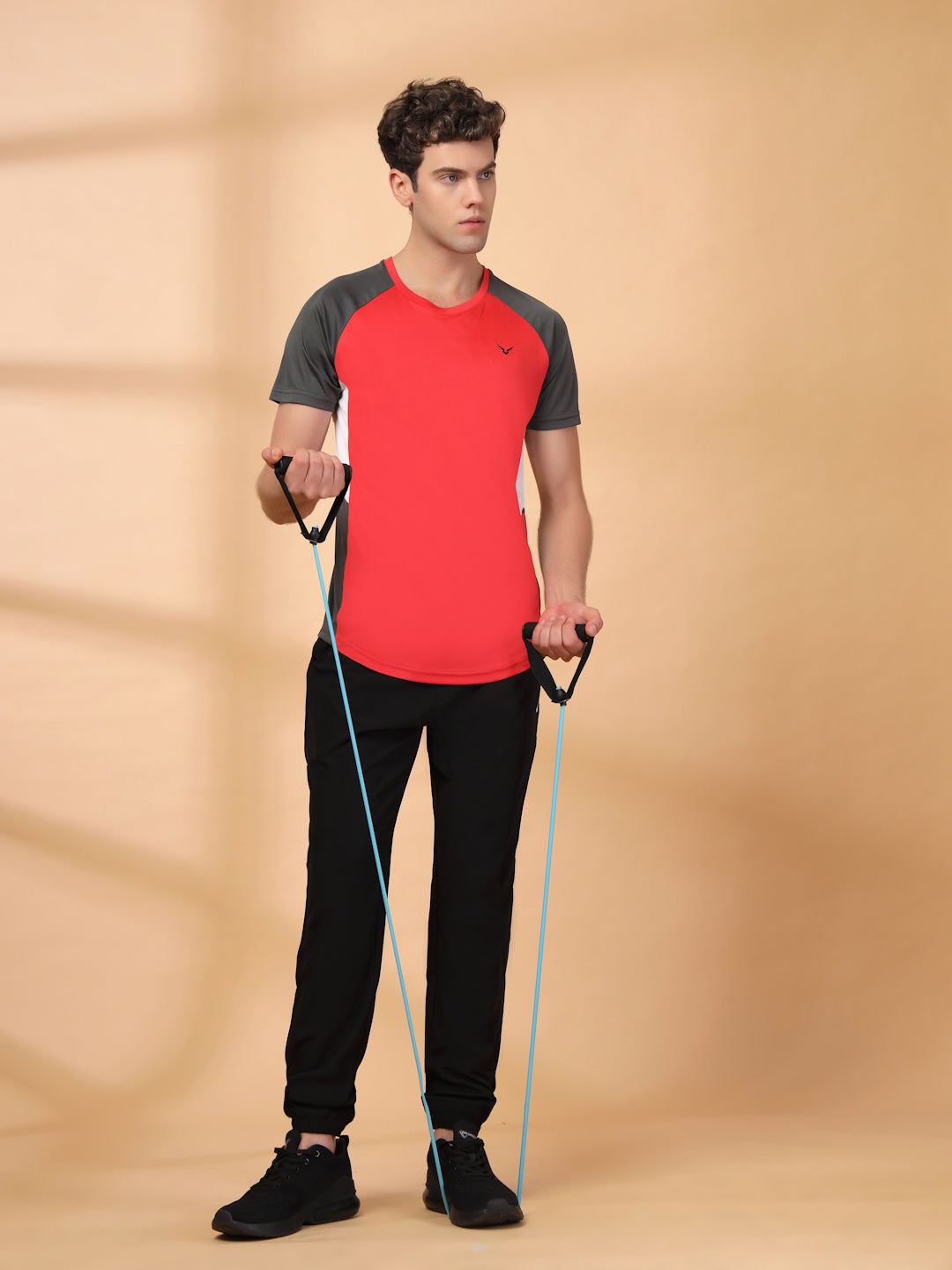 Invincible Men's Color Block Round Neck Tee