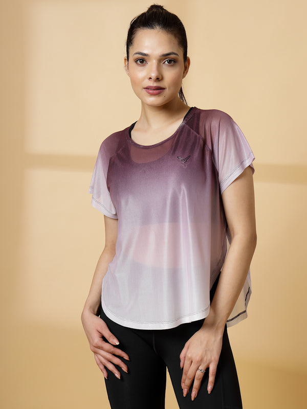 Invincible Women's Yoga Training Mesh Tee Hover