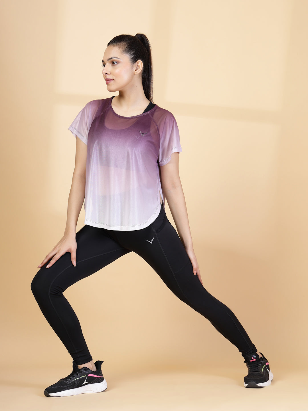 Invincible Women's Yoga Training Mesh Tee