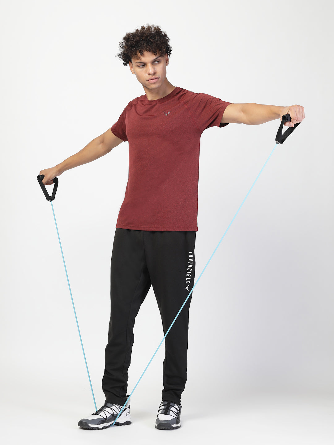 Invincible Men's Round Neck Gym Tee