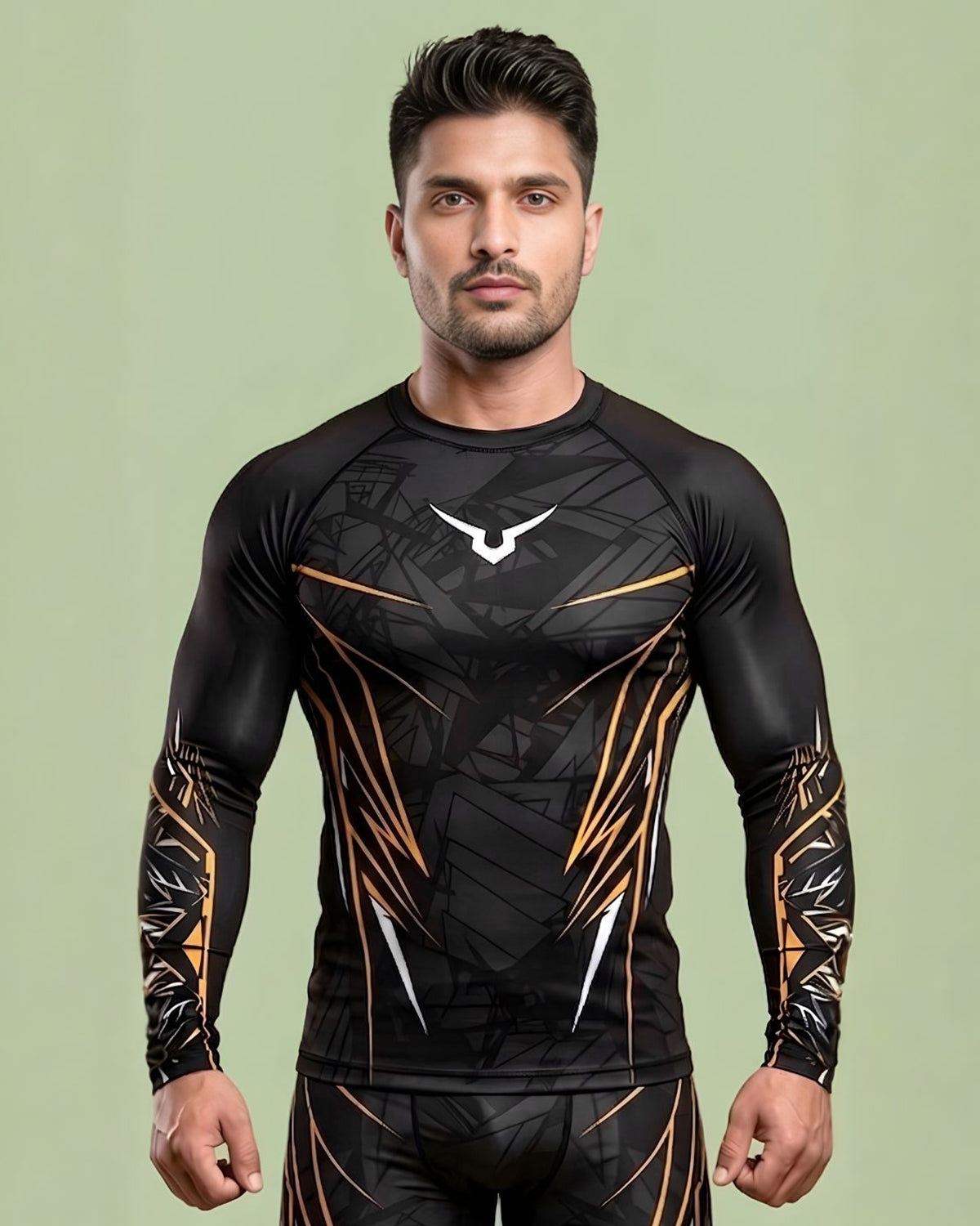 Invincible Men's Viper Full Sleeves Rash Guard
